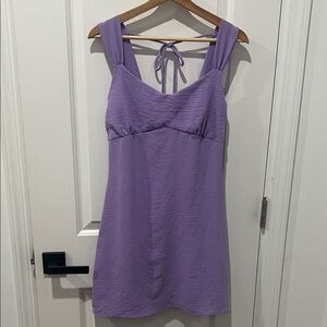 Rolla Coster Lavender Mini Dress with Tie Back Size Large